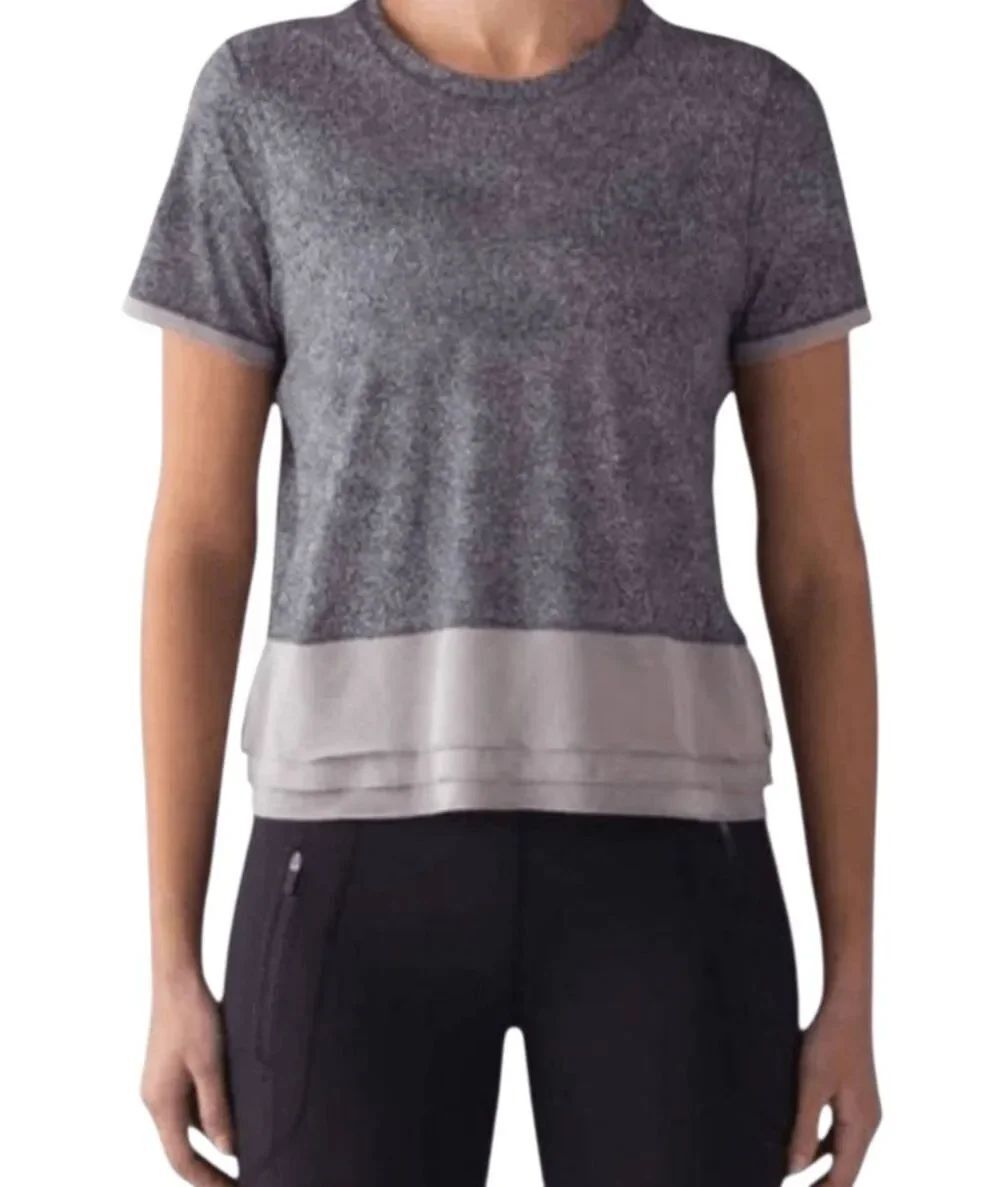 LULULEMON ATHLETICA Sole Training Short Sleeve (UV Protection) Size 8